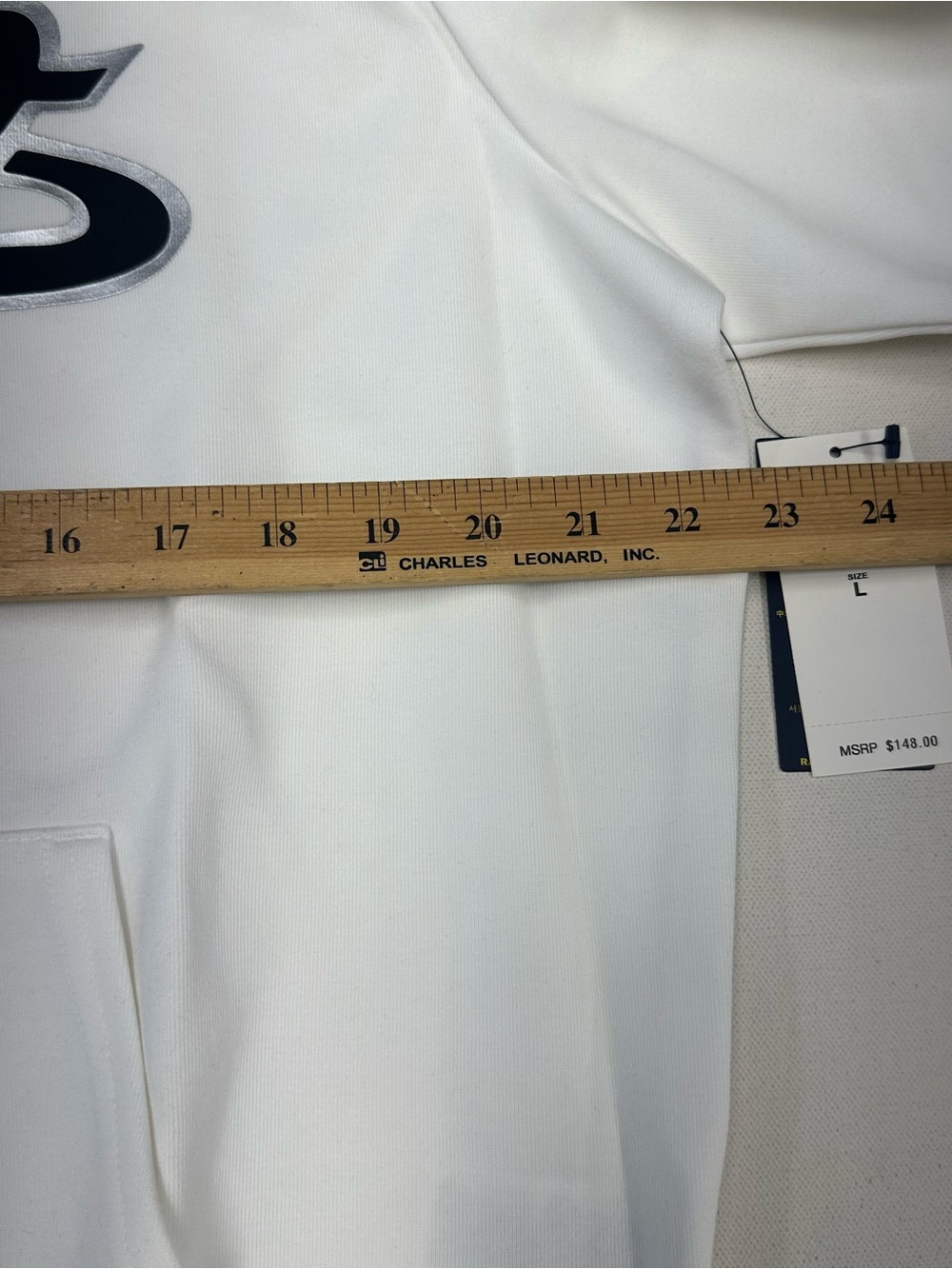 Polo Ralph Lauren Double Knit Tech Fleece Jogger Sweatsuit White Top L Bottom M - Picture 15 of 16